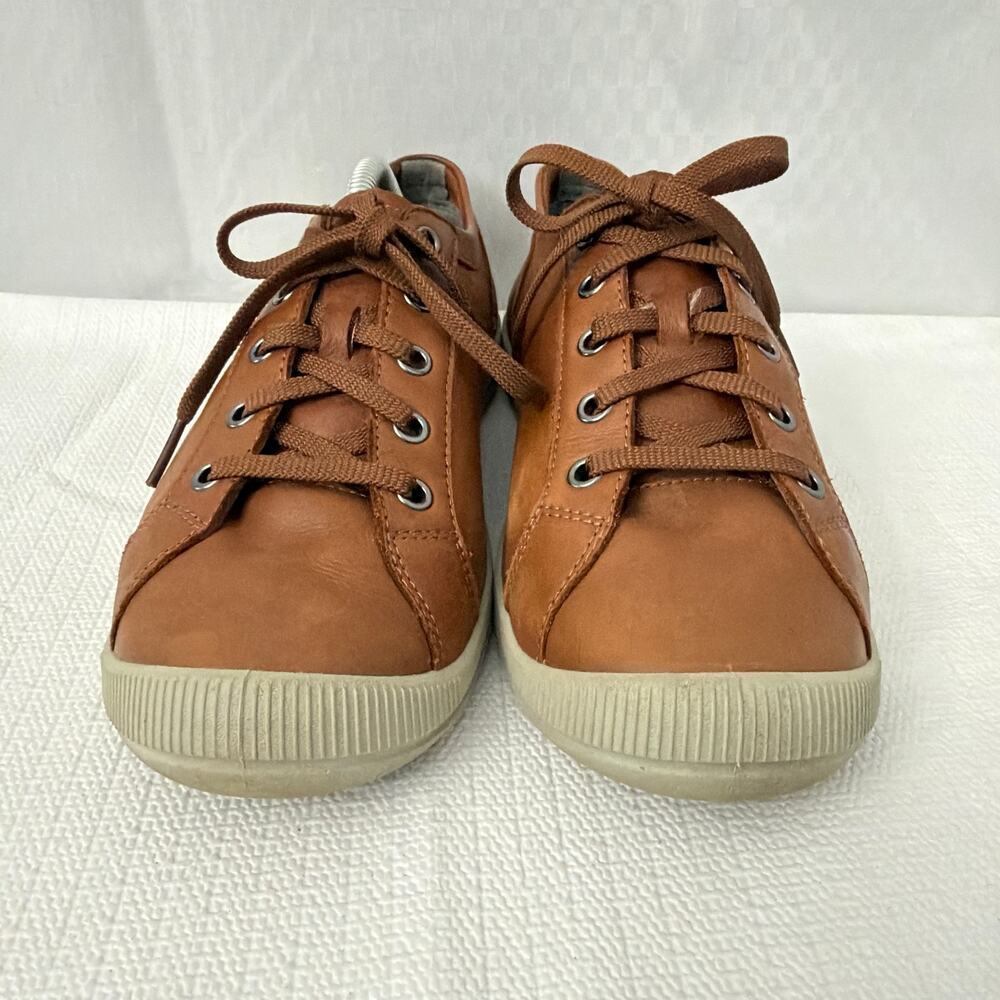 Keen Shoes Womens Size 8.5 Lorelai Brown Leather Sneaker Lace Up Comfort - Picture 2 of 9